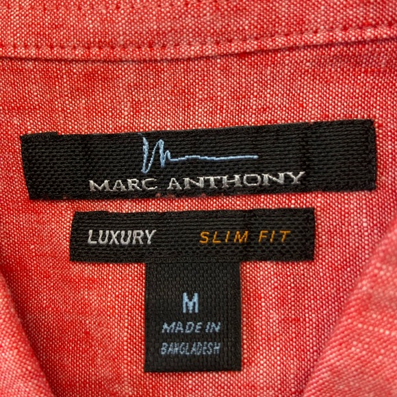 💥LIKE NEW! Marc Anthony Slim-Fit Linen Button-Down Shirt! - Picture 4 of 5